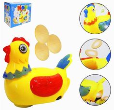 CluckLay™ Automatic Egg-Laying Hen Toy | Interactive Musical Chicken with Flashing Lights & Movement 🐔🥚✨