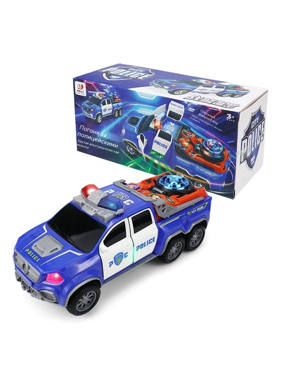 PatrolMaster™ Electric Police Truck Toy | High-Speed Musical Cruiser with Flashing Lights & Dynamic Action 🚔🚨✨