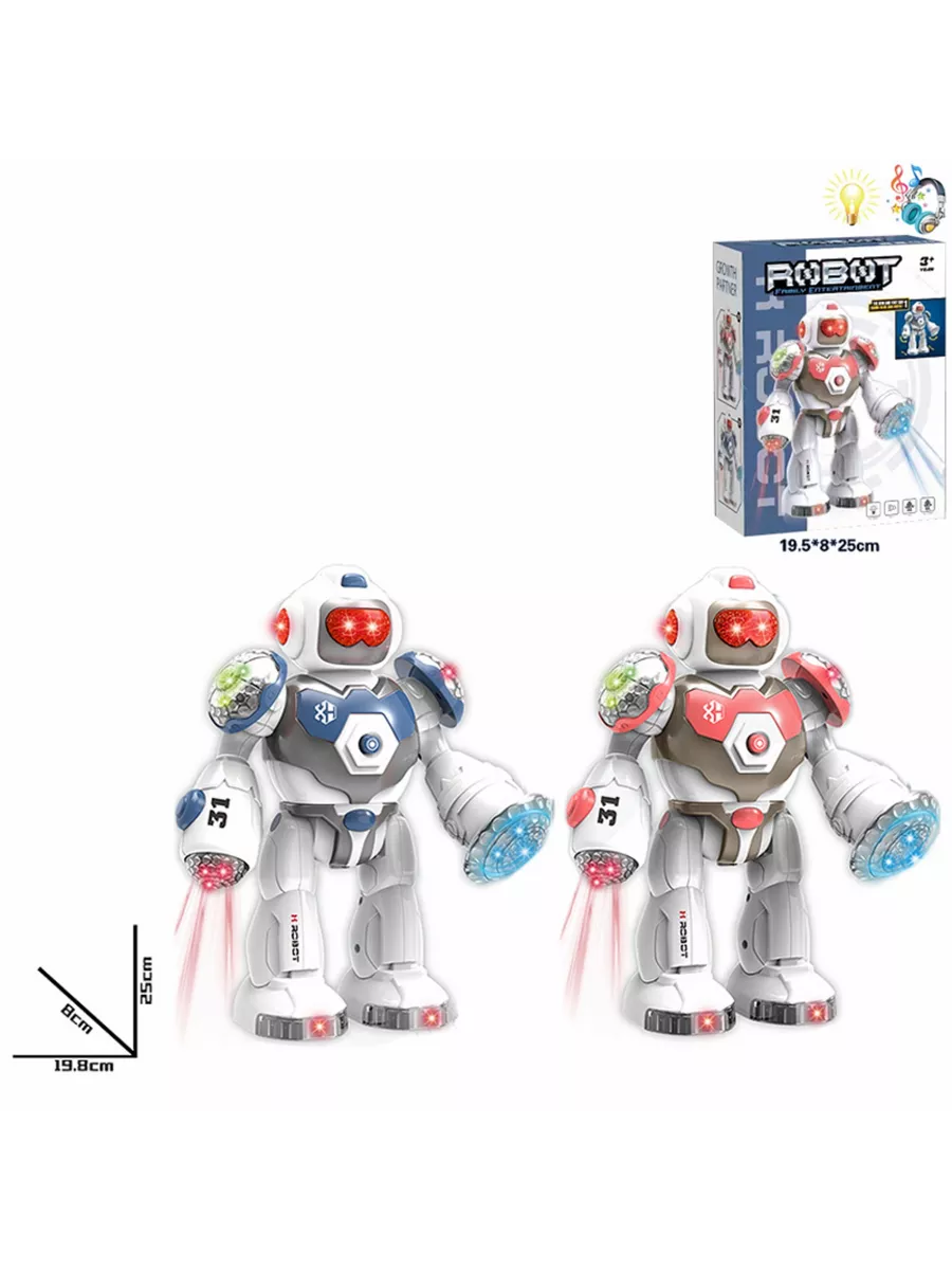 RoboBuddy™ Interactive Family Entertainment Robot | Light-Up Electronic Companion with Sound, Music & Dynamic Movement 🤖✨🎶