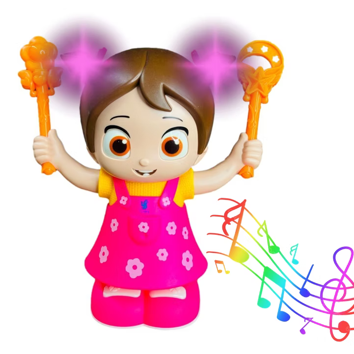 TumbleJoy™ Electric Action Somersault Doll | Voice & Hand-Clap Controlled Stunt Flipping Girl Toy 🤸‍♀️🎶