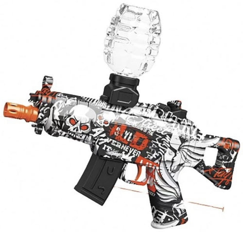 BattleStrike™ AK47 High-Speed Gel Blaster | Tactical Graffiti-Edition Electric Toy Gun 🔫💥🔥