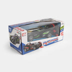 RC Racing Spray Car 1:18 Scale – Remote Control Sports Car with Smoke Spray & LED Lights