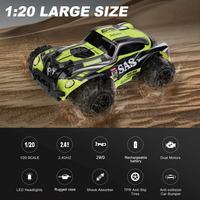 Epoch Racing Car 1:20 Scale - Dual Control (Remote & Mobile App) Rechargeable High-Speed RC Monster Truck