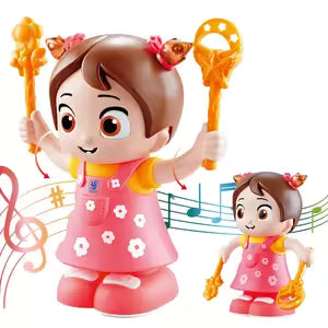 TumbleJoy™ Electric Action Somersault Doll | Voice & Hand-Clap Controlled Stunt Flipping Girl Toy 🤸‍♀️🎶