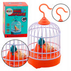 ChirpPal™ Acoustic Sensor Mini Birdcage | Voice-Activated Electronic Singing Bird Toy with Upgrade Light 🦜✨