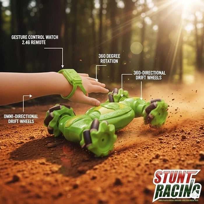 Gesture Control Stunt Racing Car – Watch Control RC Car with 360° Rotation & 2.4GHz Remote