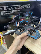 S1 Fighter RC Drone – 4 Propeller Remote Control Aircraft with One Key Hover & LED Lights