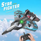 S1 Fighter RC Drone – 4 Propeller Remote Control Aircraft with One Key Hover & LED Lights