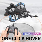 S1 Fighter RC Drone – 4 Propeller Remote Control Aircraft with One Key Hover & LED Lights
