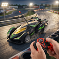 RC Racing Spray Car 1:18 Scale – Remote Control Sports Car with Smoke Spray & LED Lights