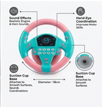 LittleRacer™ Interactive Baby Steering Wheel Toy | Musical Copilot Driving Toy with Lights, Sound Effects & Suction Cup Base 🚗👶🎵