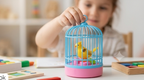 ChirpTime™ Electronic Singing Birdcage | Interactive Musical Sound-Activated Pet Bird Toy 🦜🎵✨