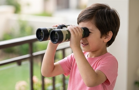 Oubiao™ 10x40 Camouflage Kids Binoculars | Enhanced High-Power Outdoor Exploration Spyglass for Hiking, Bird Watching & Camping 🌲🔭🪖