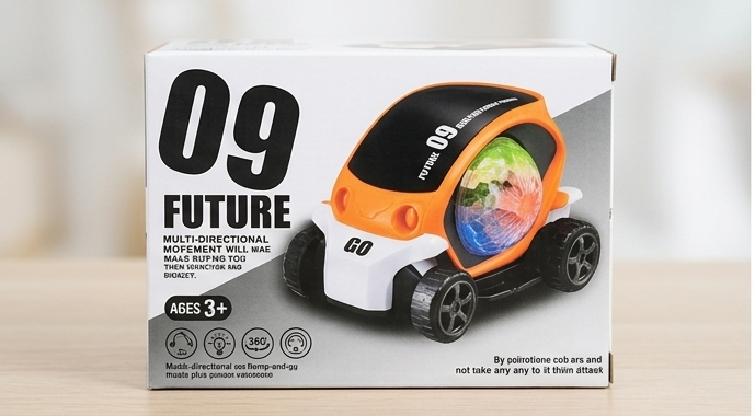Future09™ Interactive Stunt Car | Bump & Go Musical Vehicle with Dynamic 360° Rotating Light Show 🚗💨✨