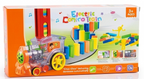 DominoExpress™ Automatic Domino-Laying Electric Train | Interactive Transparent Toy Train with Sound, Lights, and Steerable Chimney 🚂🧱✨