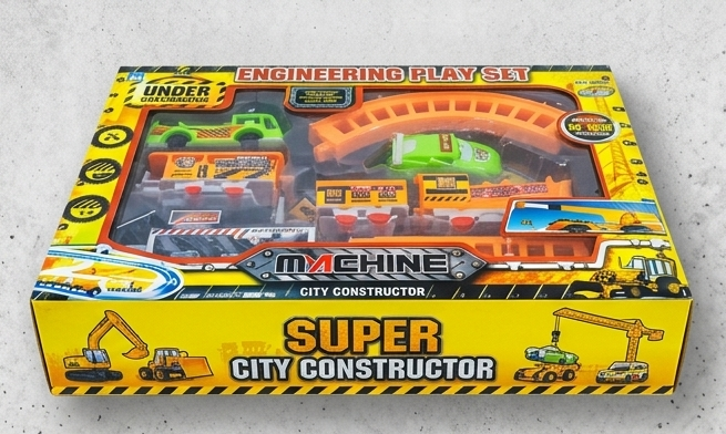 BuildMaster™ Engineering Construction Play Set | Interactive Excavator & Construction Vehicle Track System 🏗️🚧👷‍♂️