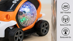 Future09™ Interactive Stunt Car | Bump & Go Musical Vehicle with Dynamic 360° Rotating Light Show 🚗💨✨