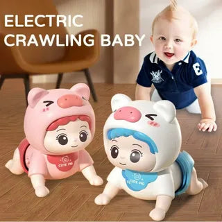 TinyTrot™ Interactive Crawling Baby Toy | Musical & Safe Electronic Development Toy for Infants & Crawling Toddlers 👶🎵✨