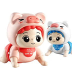 TinyTrot™ Interactive Crawling Baby Toy | Musical & Safe Electronic Development Toy for Infants & Crawling Toddlers 👶🎵✨
