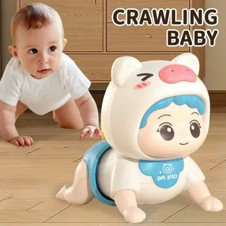 TinyTrot™ Interactive Crawling Baby Toy | Musical & Safe Electronic Development Toy for Infants & Crawling Toddlers 👶🎵✨