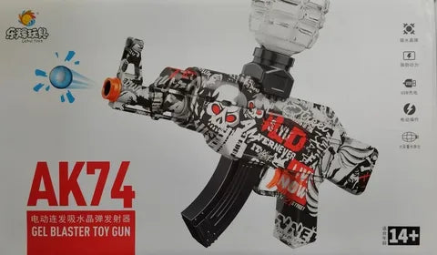 BattleStrike™ AK47 High-Speed Gel Blaster | Tactical Graffiti-Edition Electric Toy Gun 🔫💥🔥