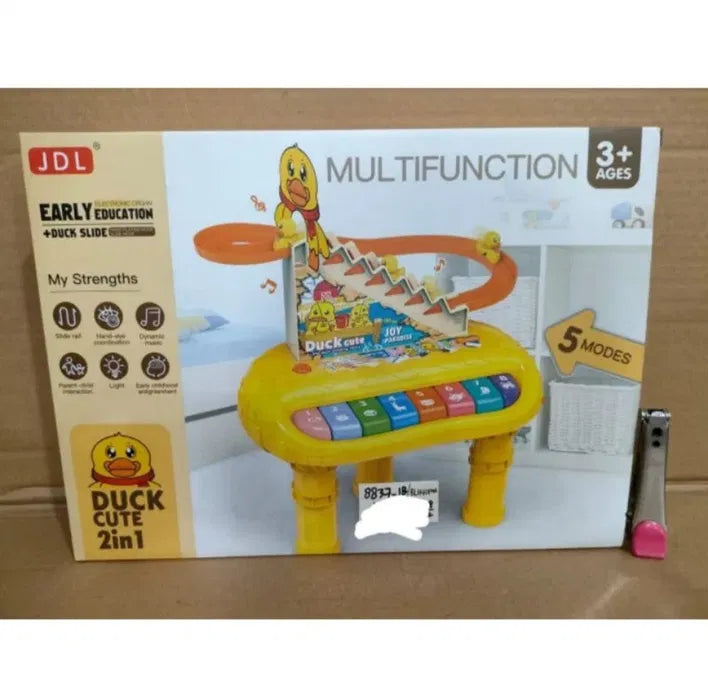 DuckMelody™ 2-in-1 Multifunction Learning Table | Interactive Musical Piano & Activity Station for Toddlers 🎹🦆✨