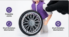 TrendyGirl™ Electric Stunt Tricycle Toy | Interactive Doll Riding Rickshaw with 360° Rotation, Flashing LED Lights & Music 👧🚲✨TrendyGirl™ Electric Stunt Tricycle Toy | Interactive Doll Riding Rickshaw with 360° Rotation, Flashing LED Lights & Music 👧🚲✨