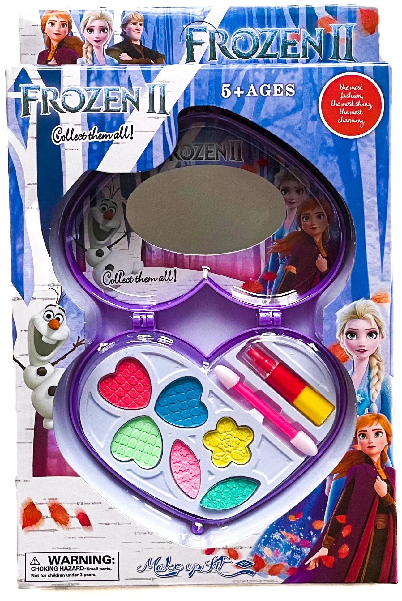Frozen Enchanted Heart™ Kids Makeup Palette | Deluxe Play Cosmetic Set with Mirror for Little Princesses ❄️✨👑
