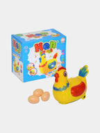 CluckLay™ Automatic Egg-Laying Hen Toy | Interactive Musical Chicken with Flashing Lights & Movement 🐔🥚✨