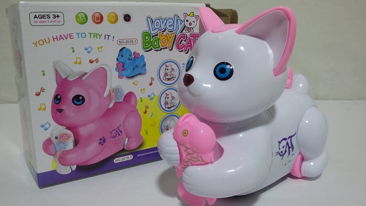 Lovely Baby Cat™ Interactive Musical Walking Toy | Electronic Pet with Lights & Sound 🐾🎵