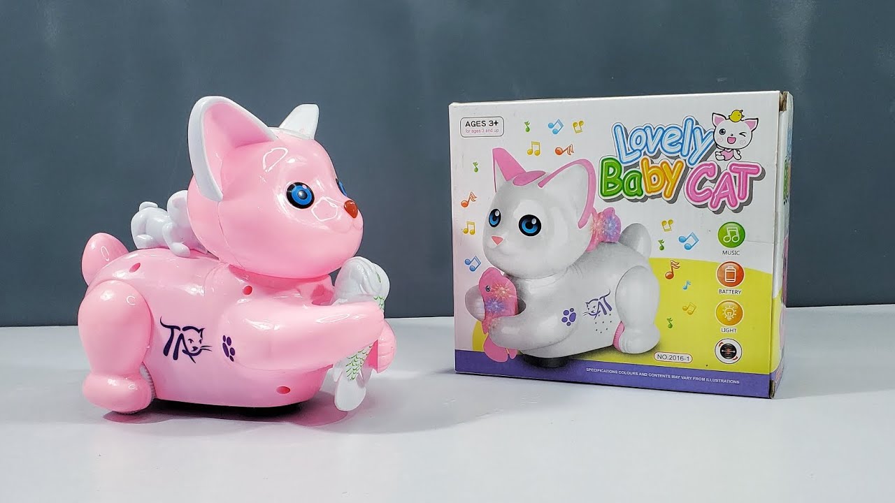 Lovely Baby Cat™ Interactive Musical Walking Toy | Electronic Pet with Lights & Sound 🐾🎵