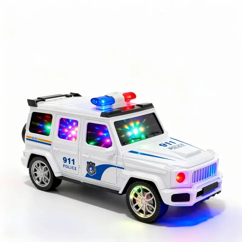 City Rescuer™ Kids Electric Police Car Toy | 3D LED Light Effect & Siren Sound SUV Cruiser 🚓🚨