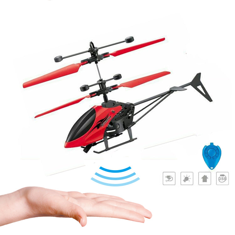 AeroHover™ Infrared Induction Mini Helicopter | Hand Sensor Controlled Flying Toy with USB Charging 🛸✋