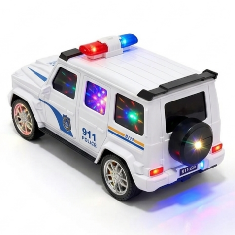 City Rescuer™ Kids Electric Police Car Toy | 3D LED Light Effect & Siren Sound SUV Cruiser 🚓🚨