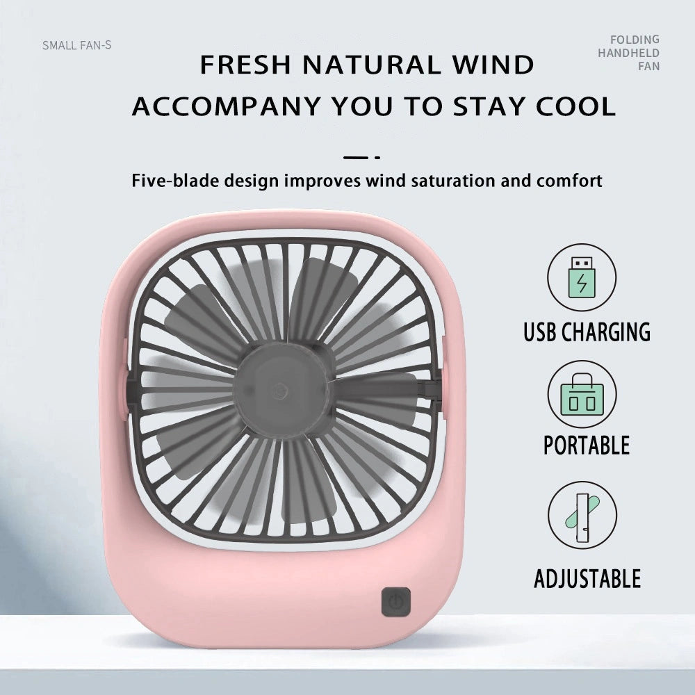 BreezeCube™ Ultra-Portable Desk Fan | 3-Speed Adjustable Mini Personal Cooler 🌬️✨