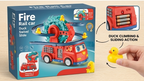 FireRescue™ Duck Swivel Slide Rail Car | Interactive Fire Truck Vehicle Playset with Rotating Ferris Wheel & Track 🚒🦆🎡✨