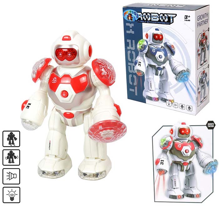 RoboBuddy™ Interactive Family Entertainment Robot | Light-Up Electronic Companion with Sound, Music & Dynamic Movement 🤖✨🎶