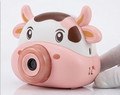 BubblyCow™ Automatic Cartoon Bubble Camera | Cute Animal Bubble Blaster with Dynamic Music & LED Lights 🐮🫧📸
